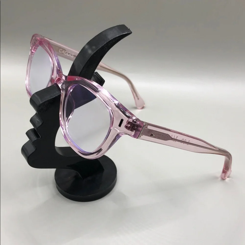 Caddis Wabi Sabi Reading Glasses 2.00 Polished Clear Pink RGB Classic
